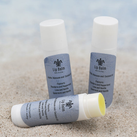 Coral Coast Essentials Lip Balms available in three flavours